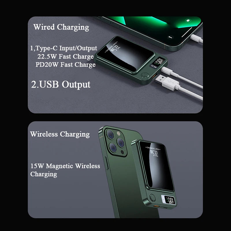 01 Magnetische Ultra Powerbank 10000 , 5000mAh