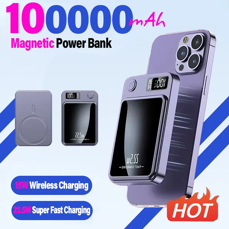 01 Magnetische Ultra Powerbank 10000 , 5000mAh