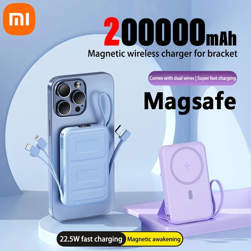 04 Magnetic Power Bank 200000mah Magsafe