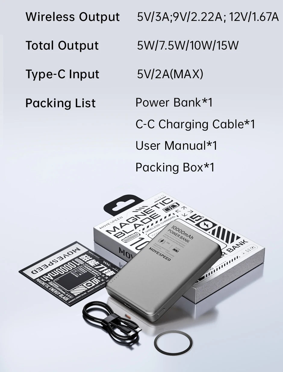 02 Magnetic Power Bank 10000mAh